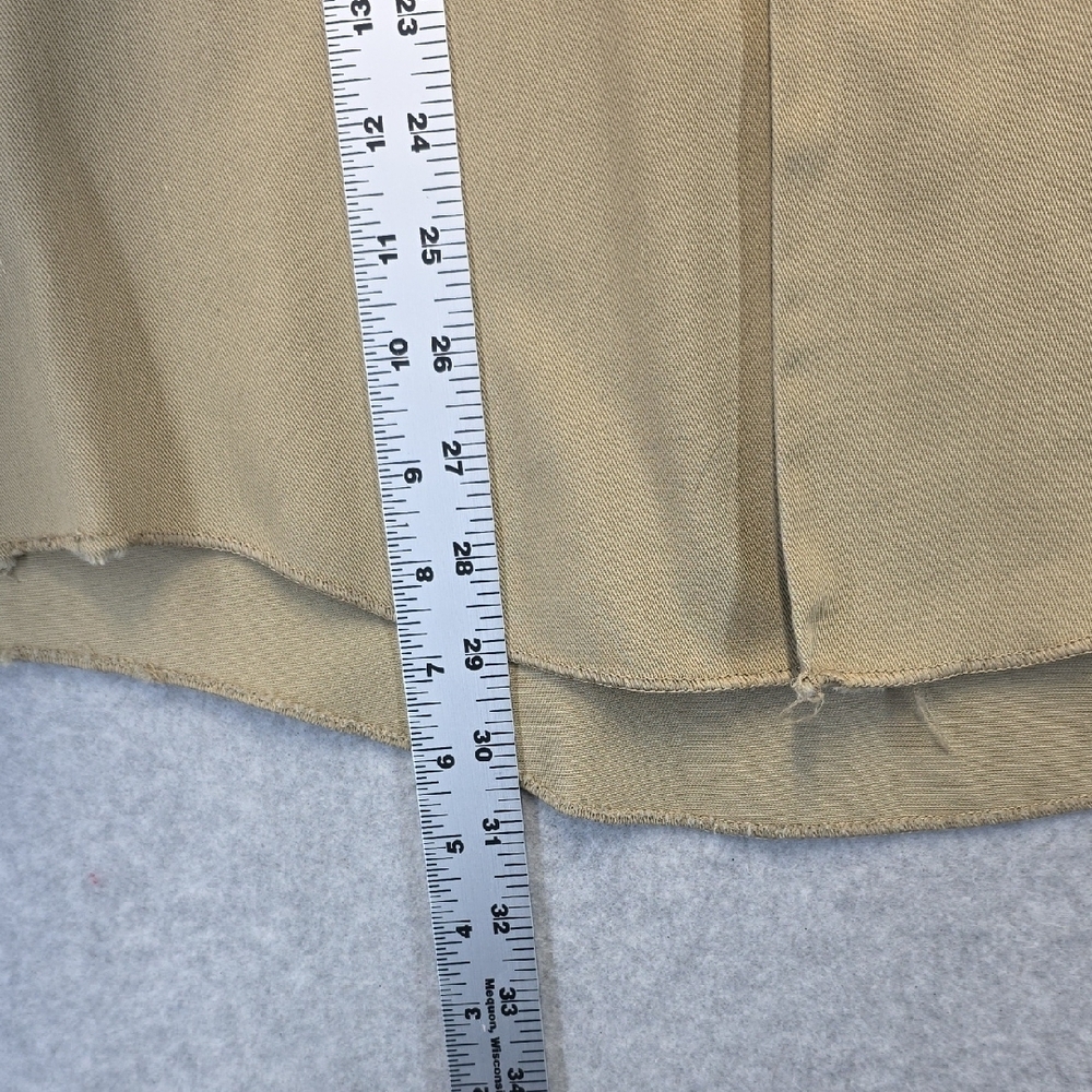 Dickies Khaki Work Shirt Men’s 16-16.5x33 USA Made Distressed Utility - Picture 7 of 12